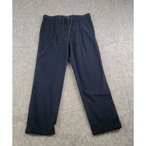 Todd Snyder Italian Doeskin Madison Trouser size M Navy Blue Drawstring NWT